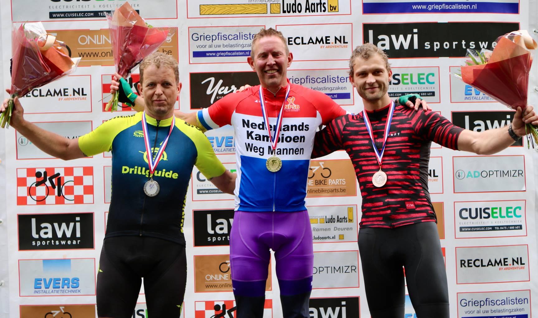 foto podium NK-geüniformeerden 2024